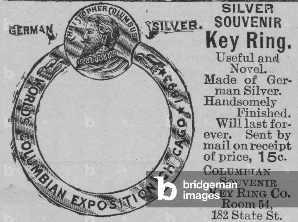 Silver Souvenir Key Ring Advertisement