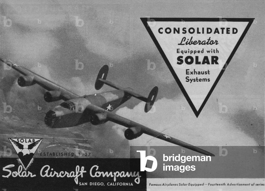 World War II Advertisement - Solar Aircraft Company, San Diego, California