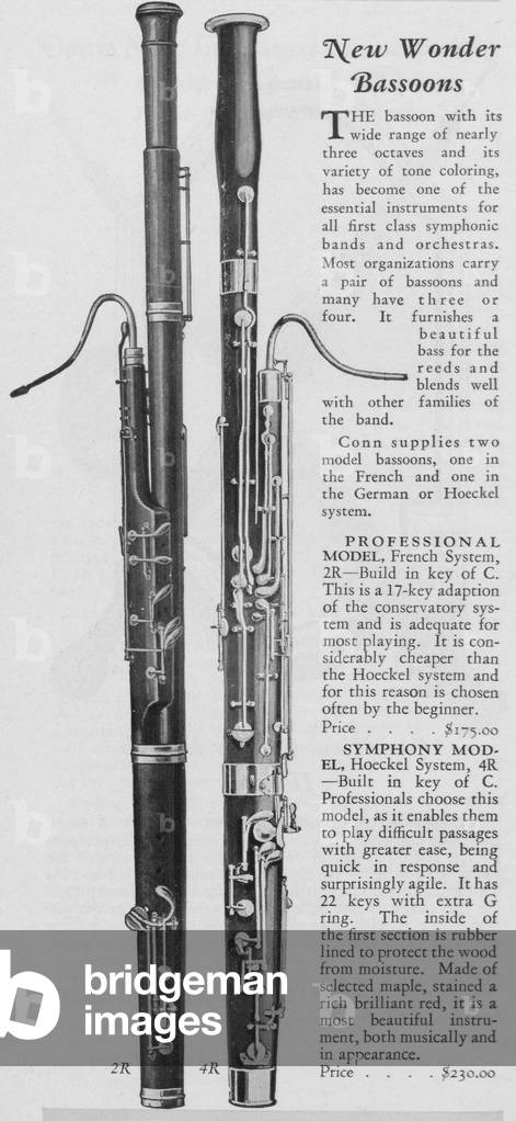 Two Charles Gerard Conn New Wonder Bassoons