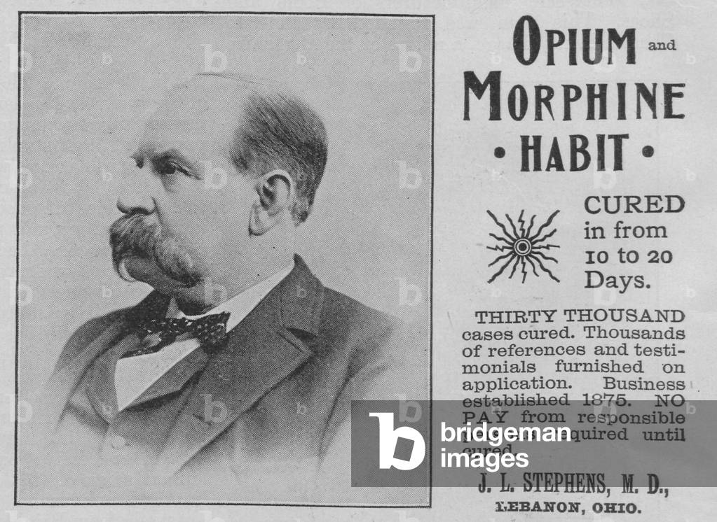 Opium And Morphine Habit Cured Advertisement