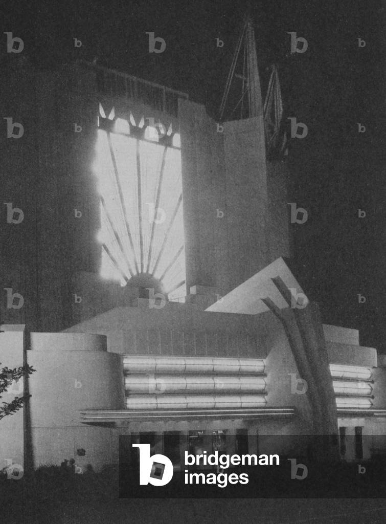 Travel And Transport Building Entrance At The Century Of Progress