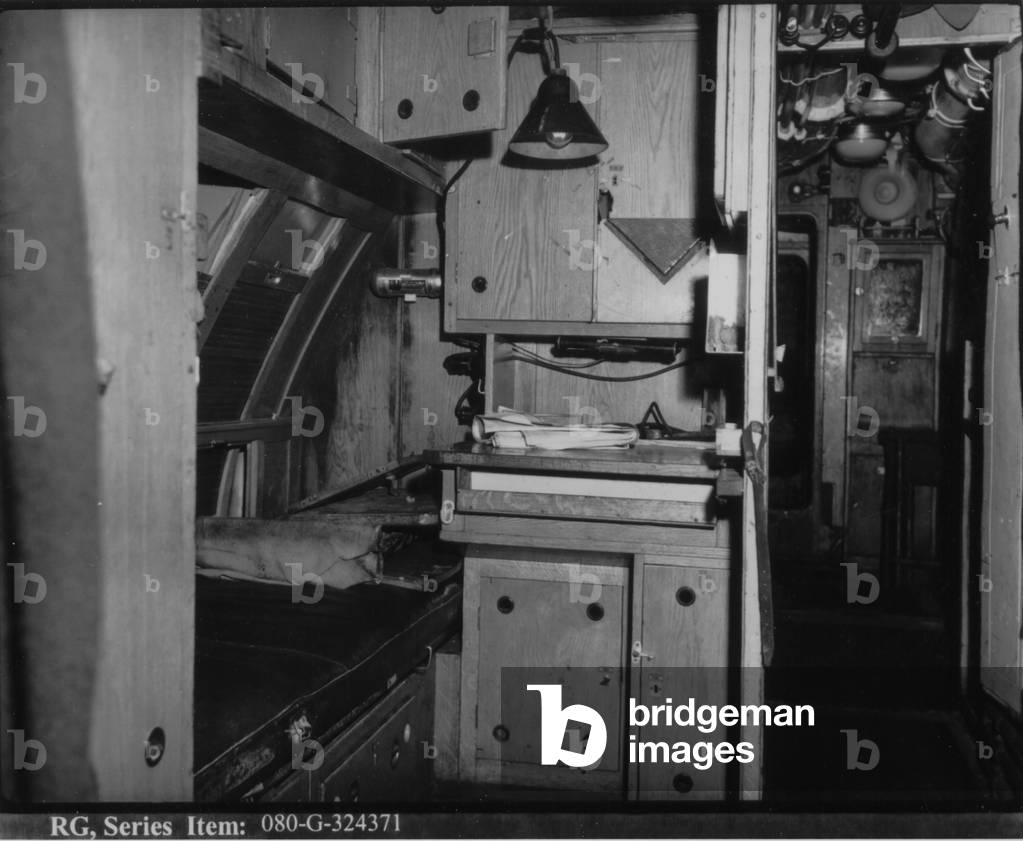 The Captain's Quarters Of The Captured German Submarine U505