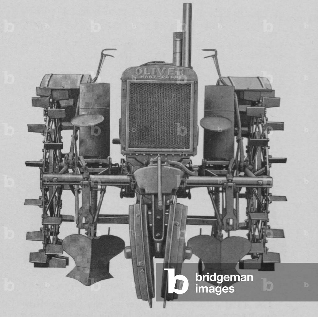 Tractor Equipped With A Lister Planter