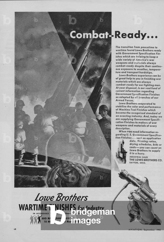 World War II Advertisement - The Lowe Brothers Company, Dayton, Ohio