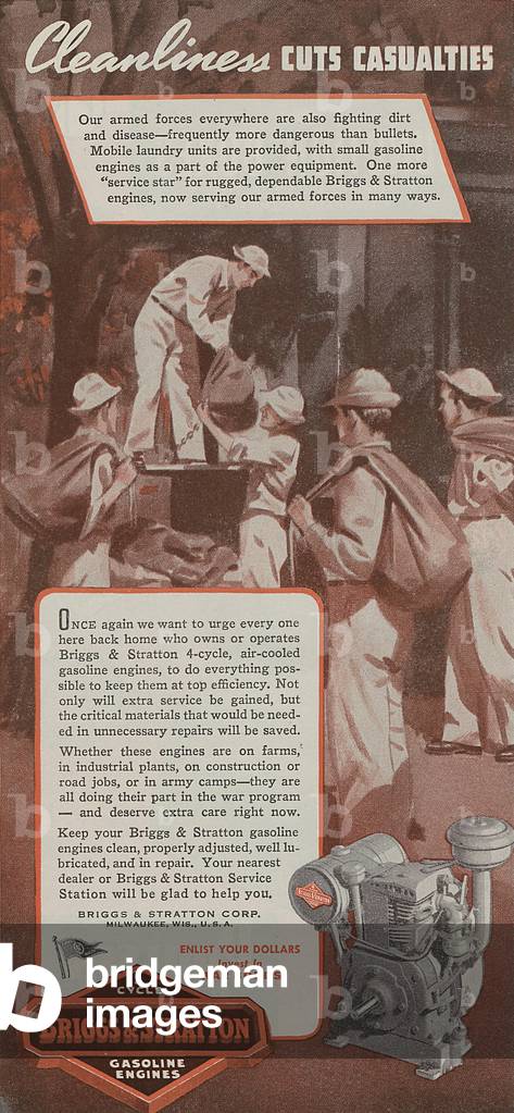 World War II Advertisement - Briggs And Stratton Gasoline Engines