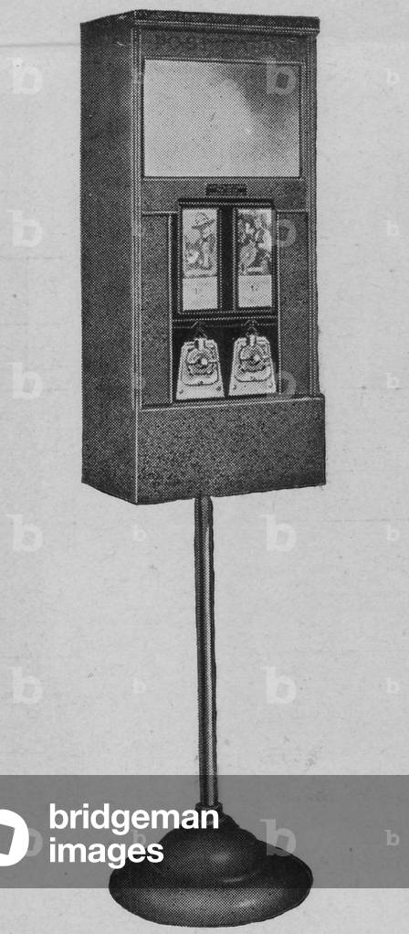 An Advance Machine Company Cabinet Postcard Machine