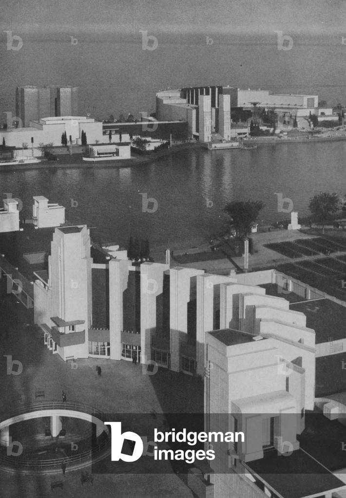 Hall Of Science From Sky Ride At The Century Of Progress