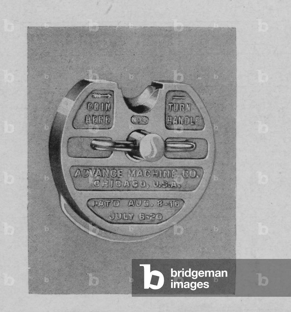 An Advance Machine Company Number 4 Mechanism Plate