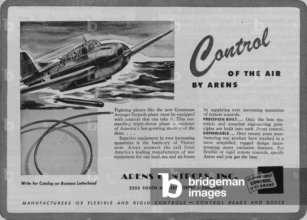 World War II Advertisement - Arens Controls Incorporated, Chicago, Illinois