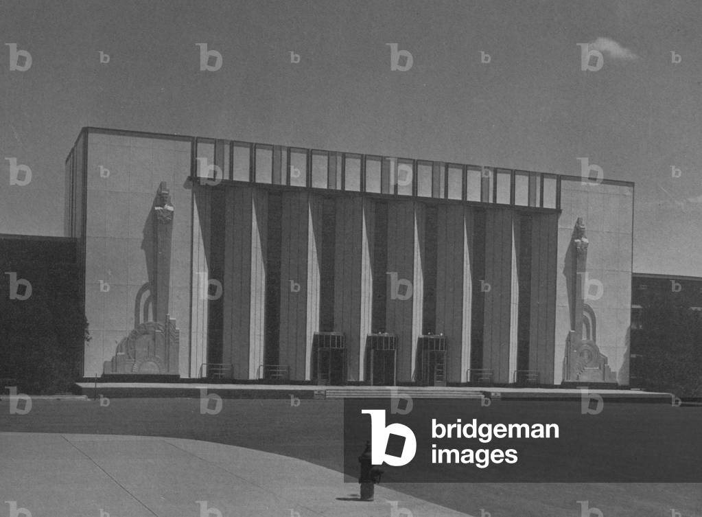 Administration Building Front Entrance At The Century Of Progress