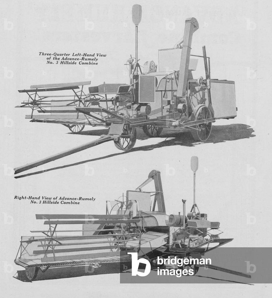The Advance-Rumely Number 3 Hillside Combine Harvester