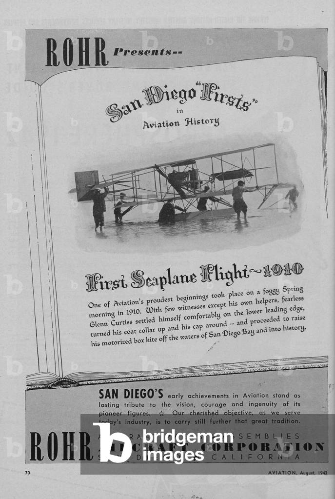 World War II Advertisement - ROHR Aircraft Corporation, San Diego, California