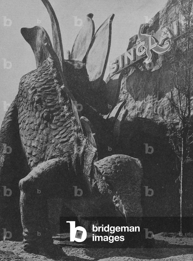 Stegosaurus In The Sinclair Exhibit At The Century Of Progress