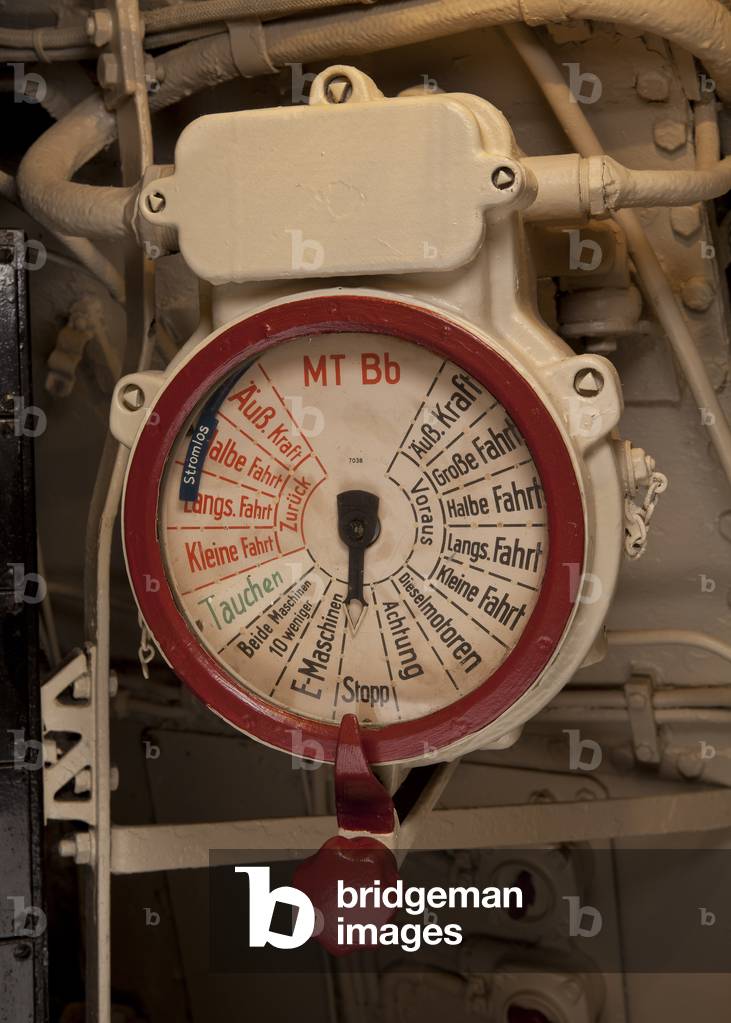 The Engine Telegraph Repeater Of The Captured German Submarine U505