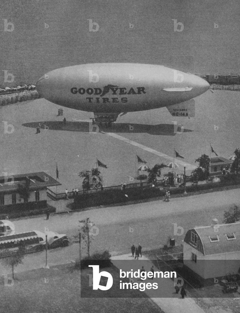Goodyear Blimp At The Century Of Progress