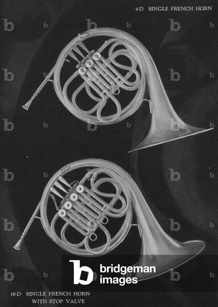 A Charles Gerard Conn Single F French Horn 4-D And 16-D Single F French Horn With Stop Valve