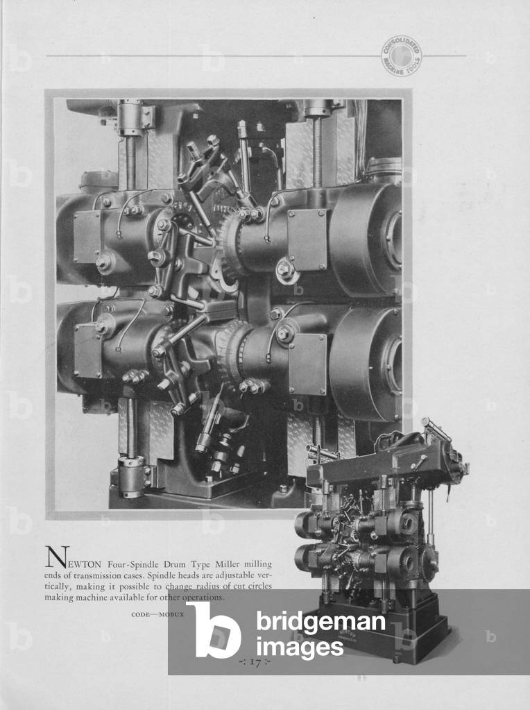 Newton Four Spindle Drum Type Miller