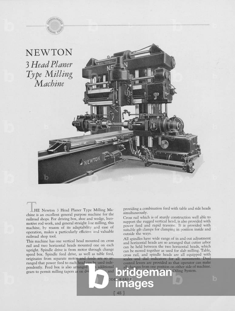 Newton Three Head Planer Type Milling Machine