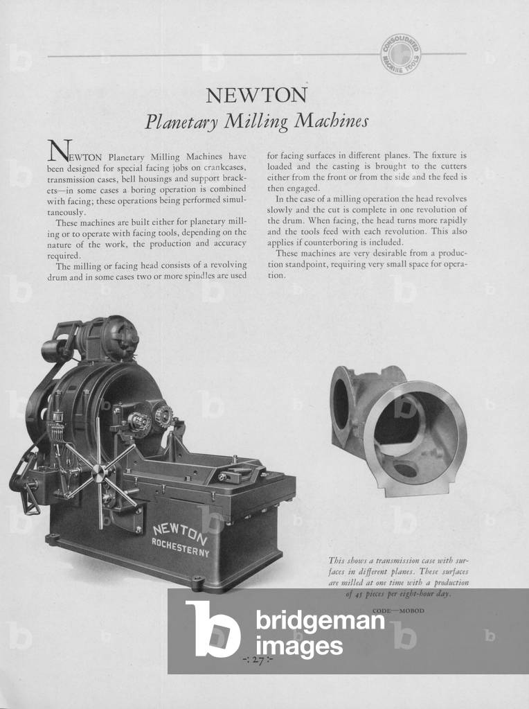 Newton Planetary Milling Machines