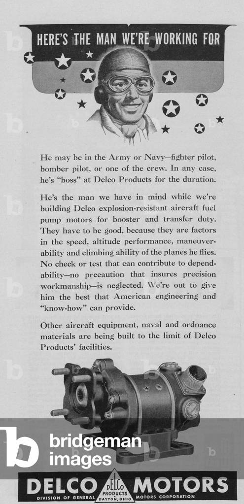 World War II Advertisement - Delco Motors