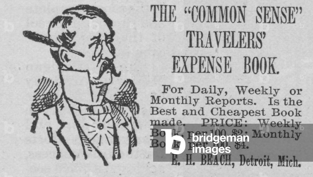 The 'Common Sense' Travelers' Expense Book Advertisement