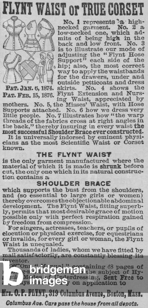 Flynt Waist Or True Corset Advertisement