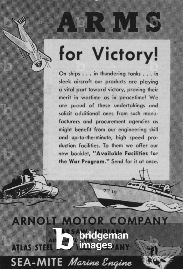World War II Advertisement - Arnolt Motor Company, Warsaw, Indiana