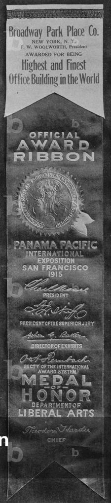 Panama Pacific International Exposition Award Ribbon