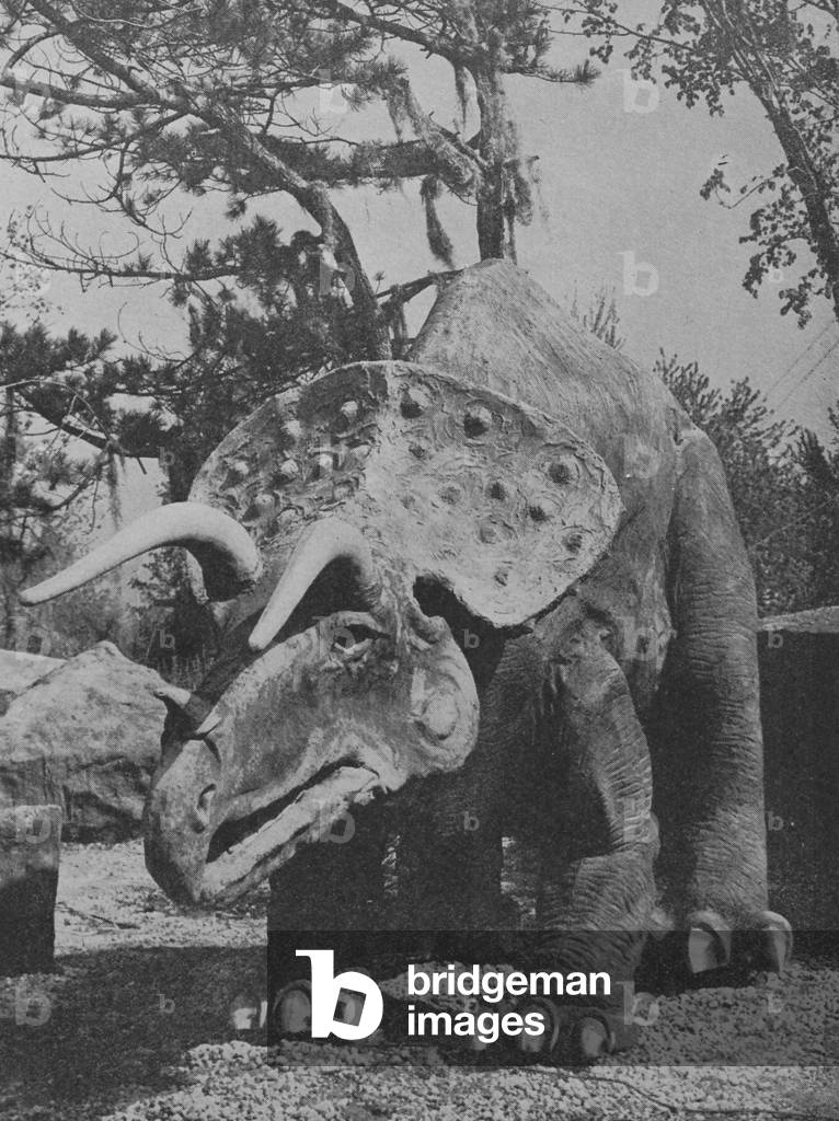 Triceratops In The Sinclair Exhibit At The Century Of Progress