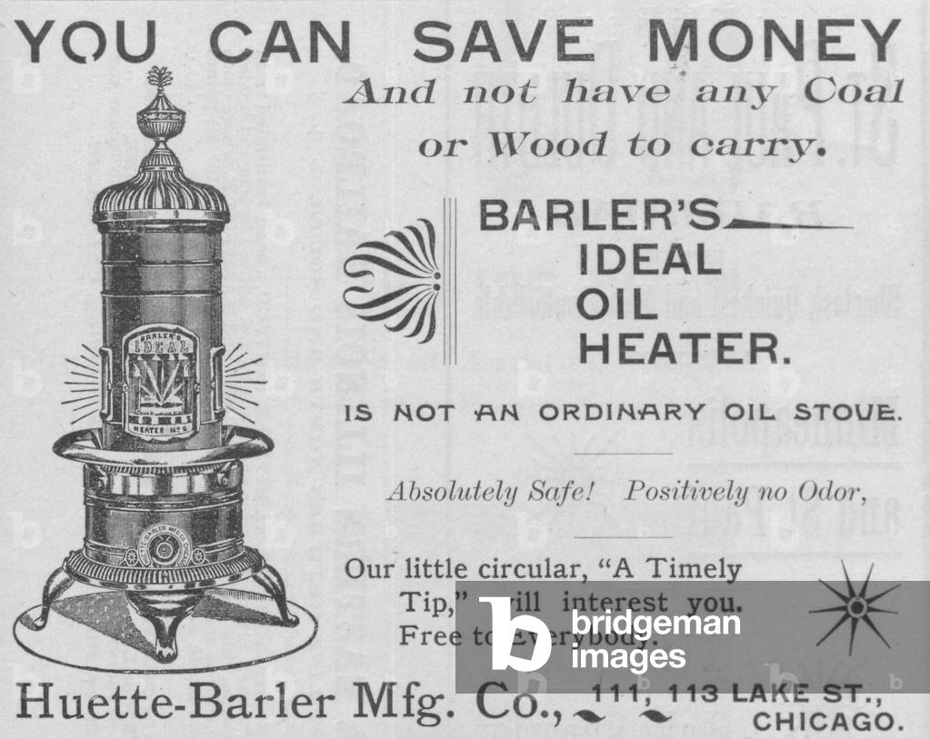 Barler's Ideal Oil Heater Advertisement