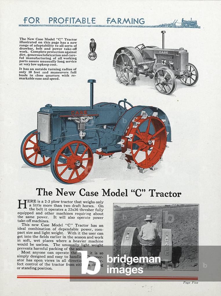 The New Case Model 'C' Tractor