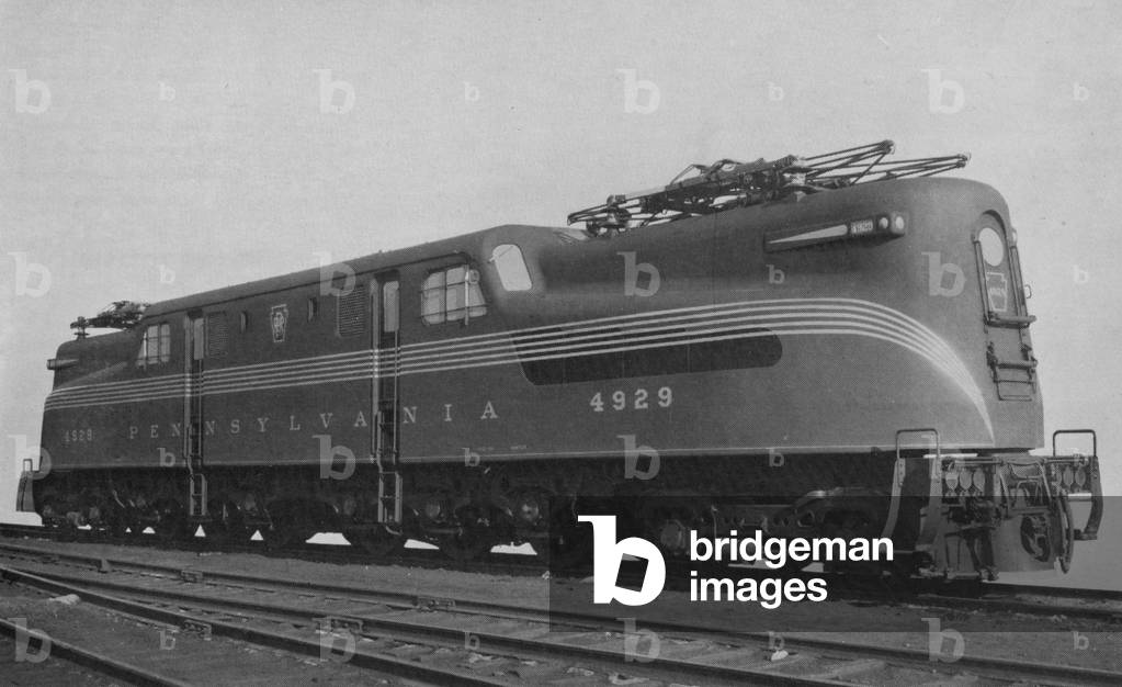 The Number 4929 Class GG-1 Passenger And Freight Locomotive Of The Pennsylvania Railroad