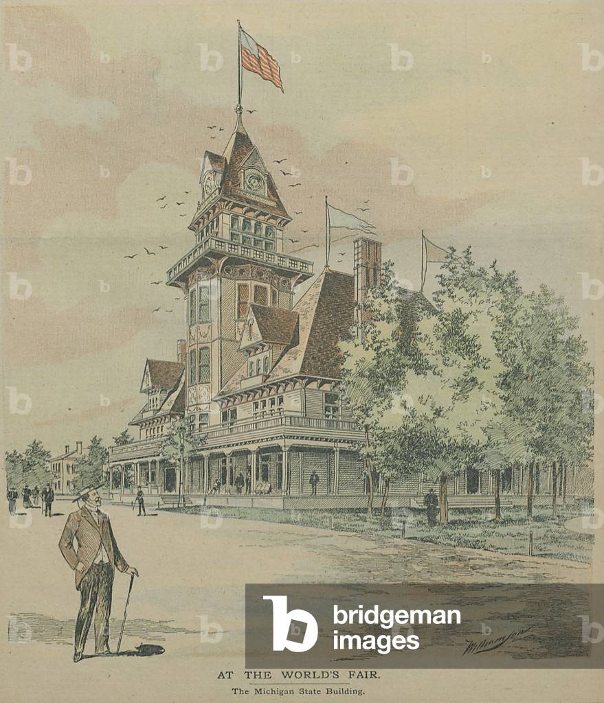 Inter-Ocean Illustrated Supplement - At The World's Fair The Michigan State Building