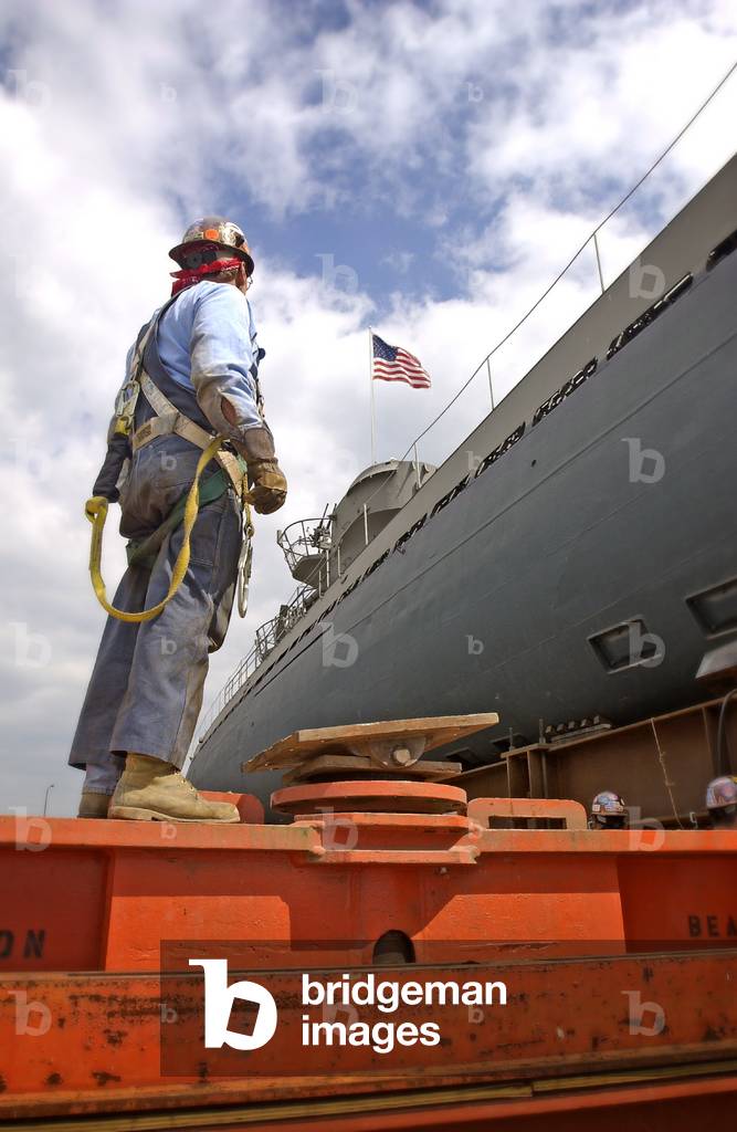 The Move Of The Captured German Submarine U505