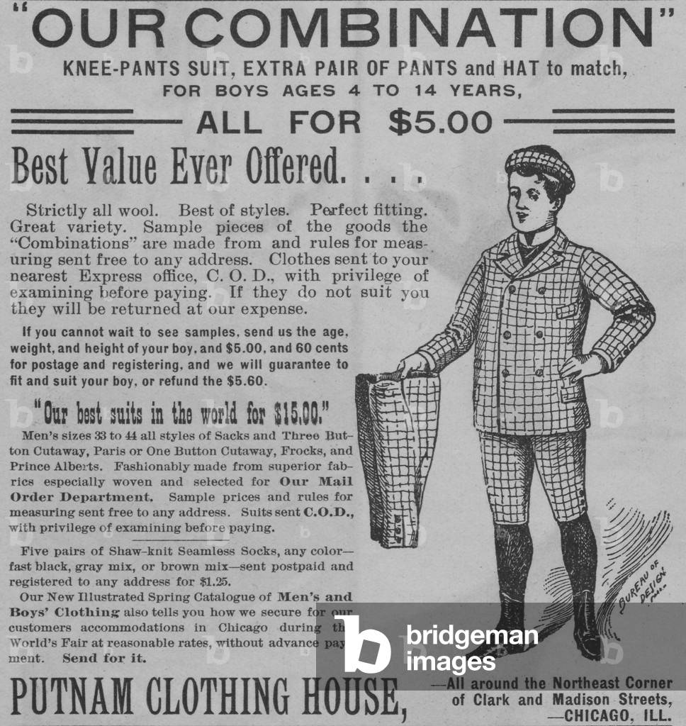 Putnam Clothing House Advertisement