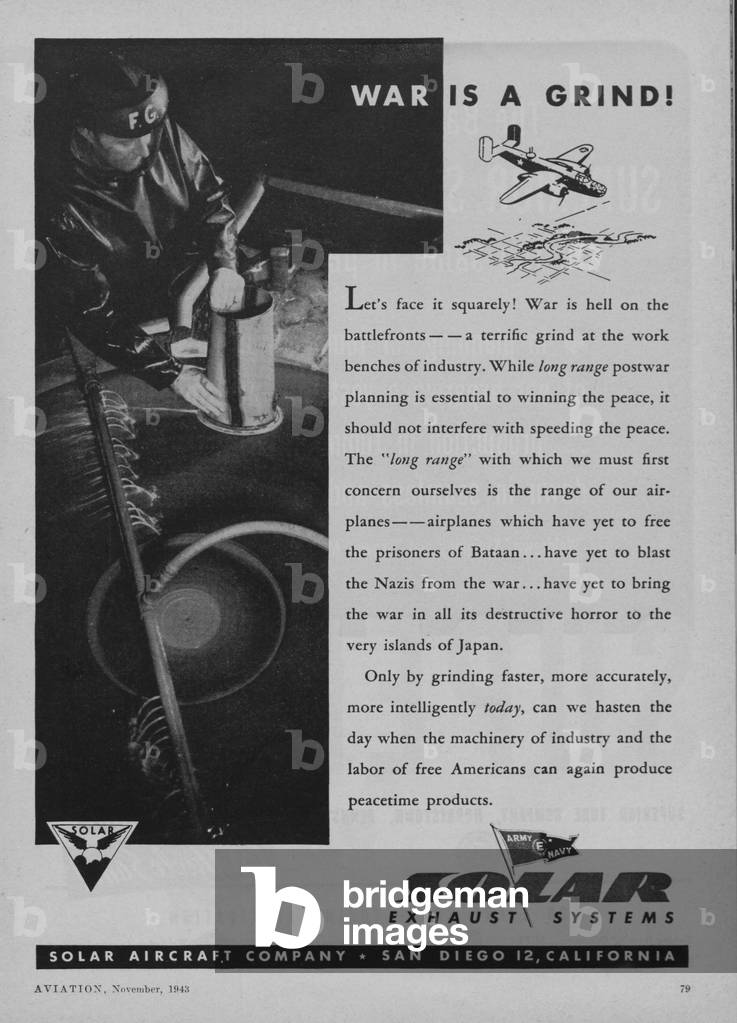 World War II Advertisement - Solar Exhaust Systems