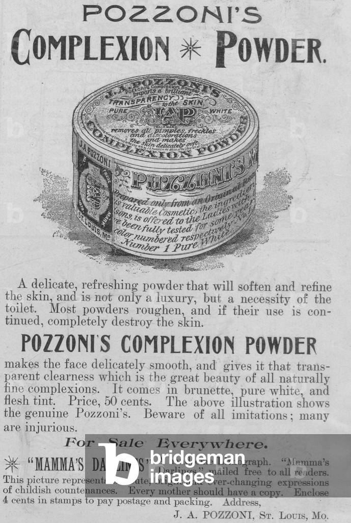 Pozzoni's Complexion Powder Advertisement