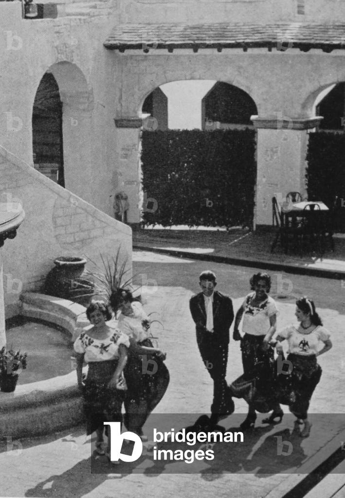 Folk Dance In The Mexican Village Exhibit At The Century Of Progress