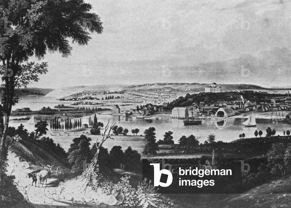 Image Of Washington, District Of Columbia, Showing The United States Capital As It Appeared During The Nineteenth Century