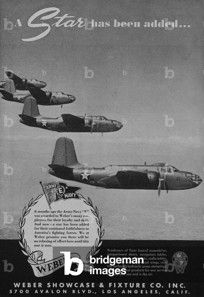 World War II Advertisement - Weber Showcase & Fixture Company Incorporated