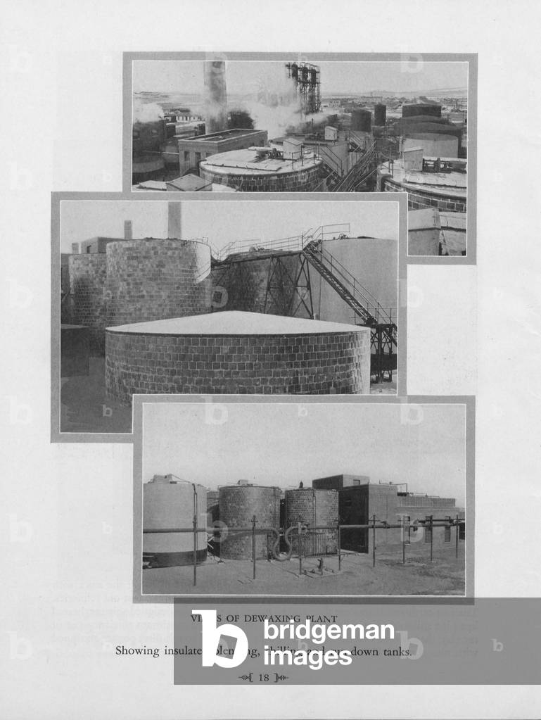 Various Parts Of A Dewaxing Plant Within A Petroleum Refinery