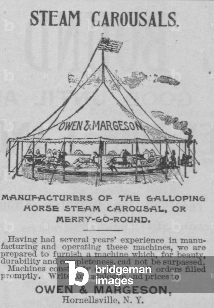 Steam Carousals Owen & Margeson Advertisement