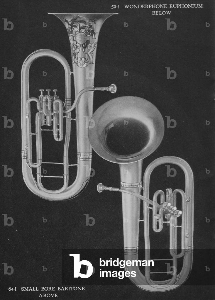 A Charles Gerard Conn Wonderphone Euphonium 50-I And A Small Bore Baritone 64-I