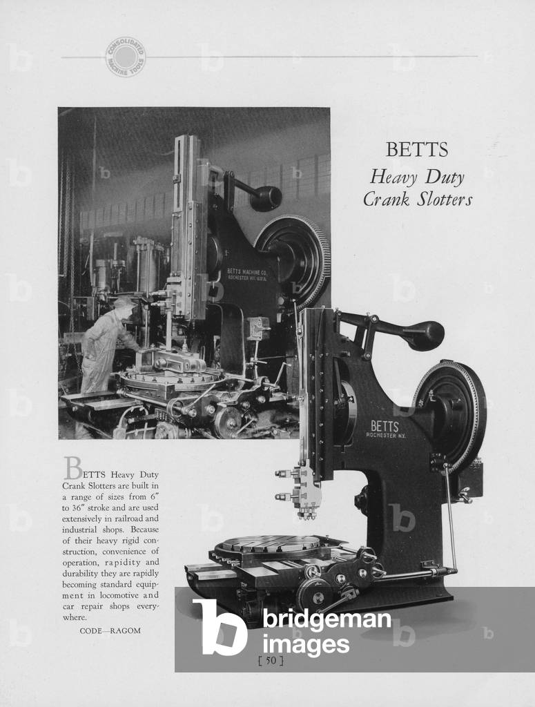 Betts Heavy Duty Crank Slotters