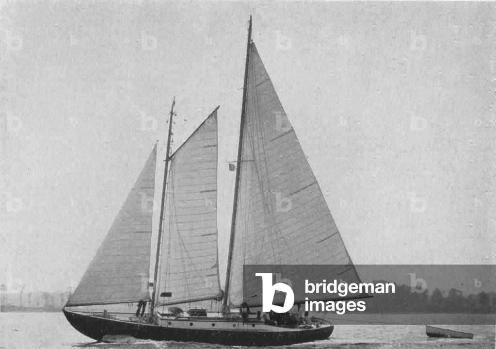 Forty Foot Schooner Owned By James R Offield, Lake Shore Athletic Club President, Which Is Equipped With The Alfite Fire Extinguishing System
