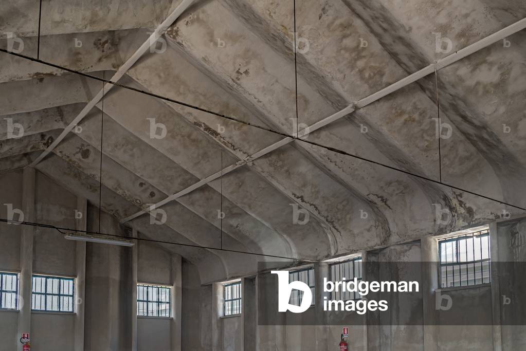 View of the interior, Pavilion Nervi alla Magliana, Via della Magliana 238, Rome, Italy, 2018 (photo)