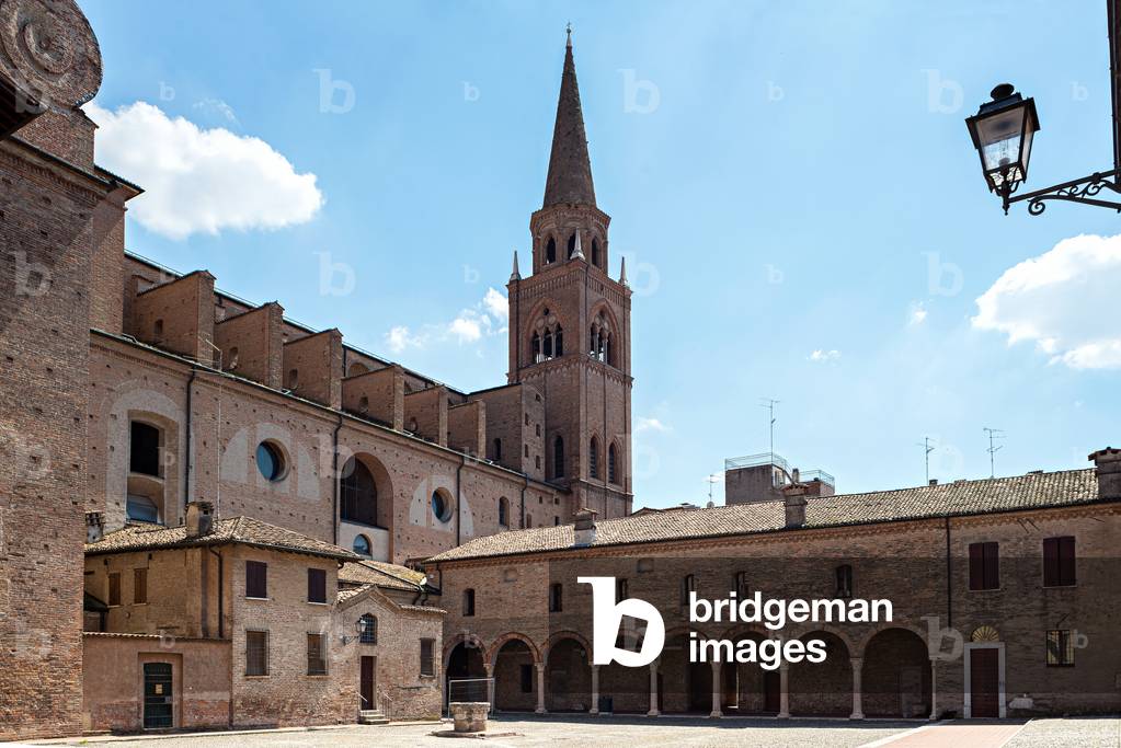 View of Piazza Leon Battista Alberti, Mantua, Italy, 2013 (photo)