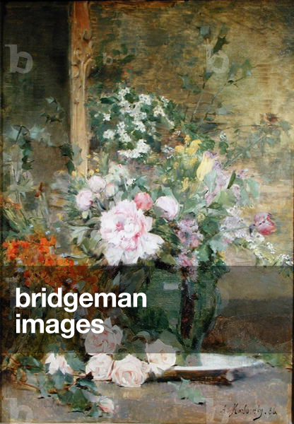 stillleben mit blumen, 1886 (öl auf leinwand)