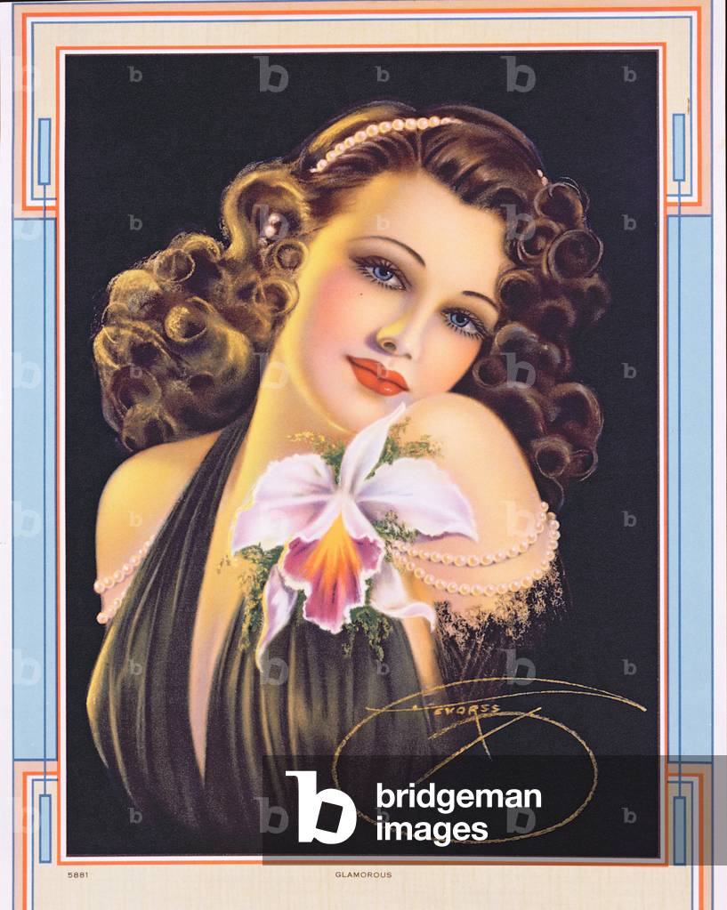 Glamorous, c.1948 (colour litho)