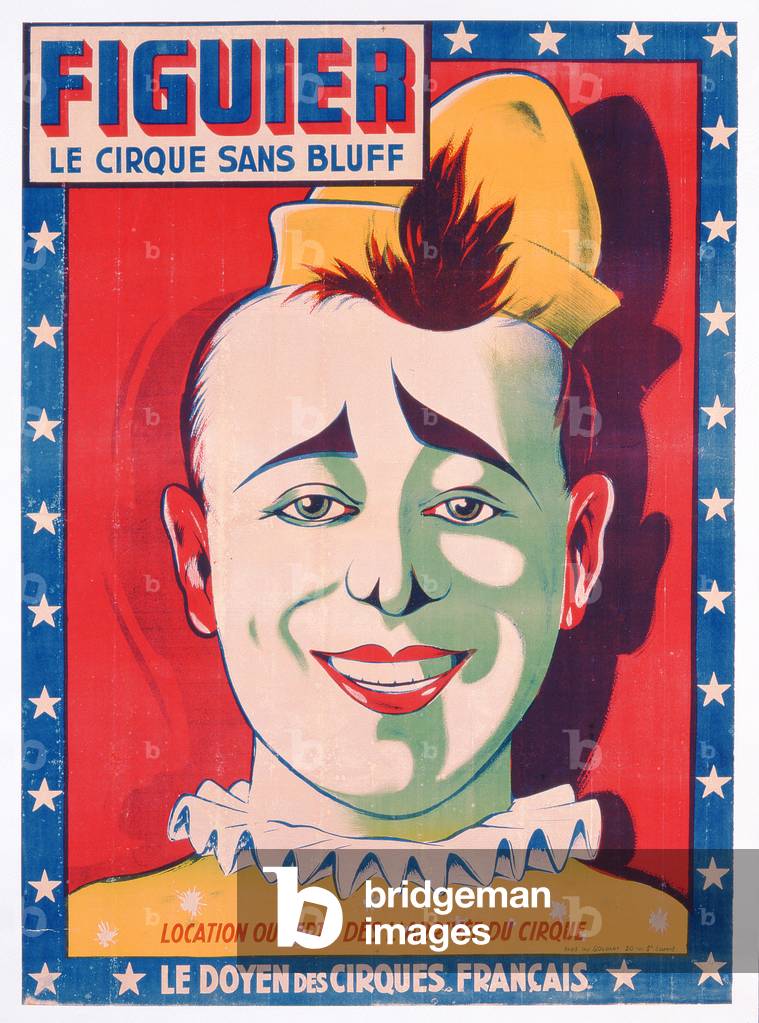 Figuier, le Cirque Sans Bluff', poster advertising Figuier's circus, c.1930 (colour litho